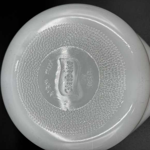 Vintage Glasbake Casserole Dish Rare Herb Garden Pattern Milk Glass 1 QT J510 - Picture 5 of 5